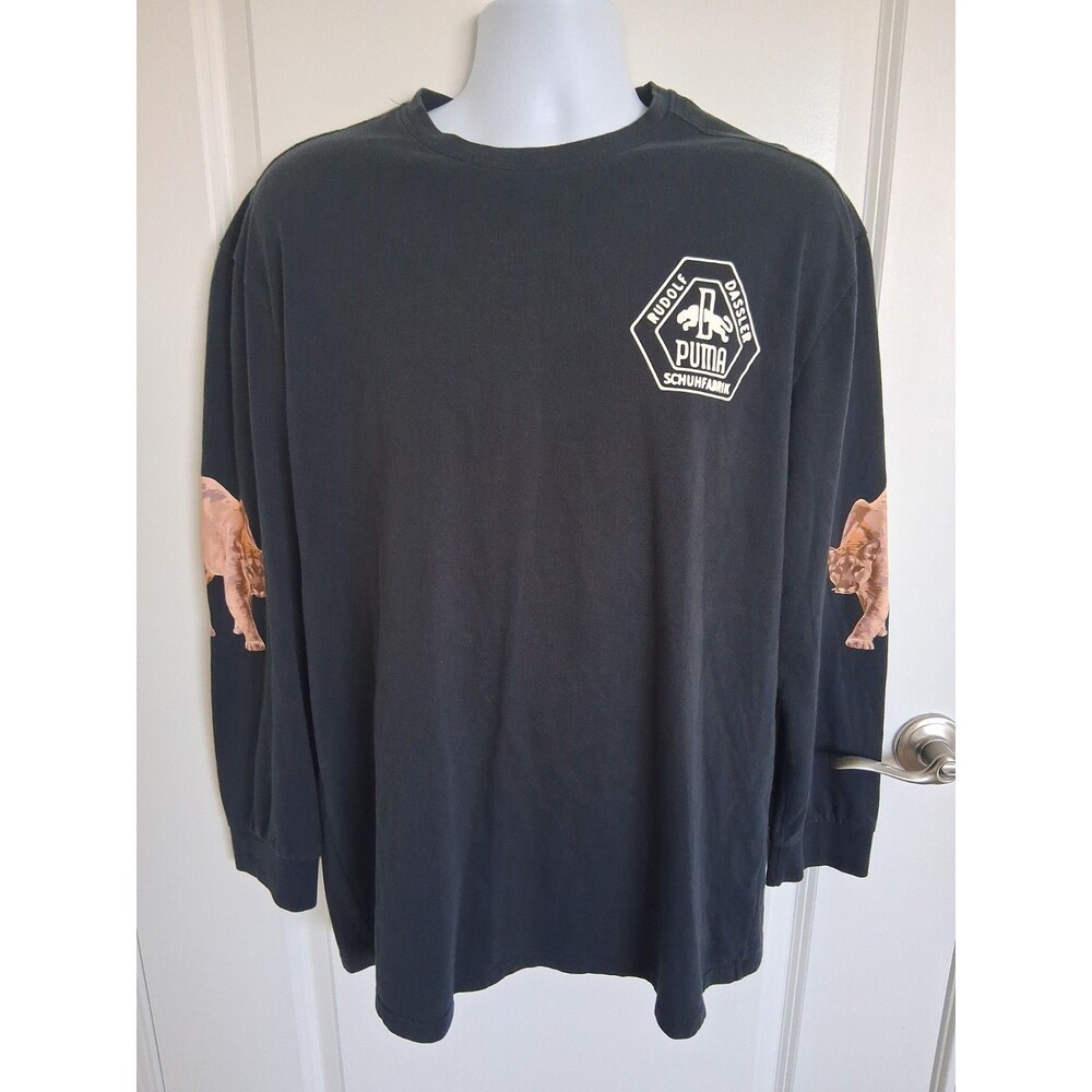 Puma Rudolf Dassler Forever Faster Long Sleeve Black Shirt Mens Large